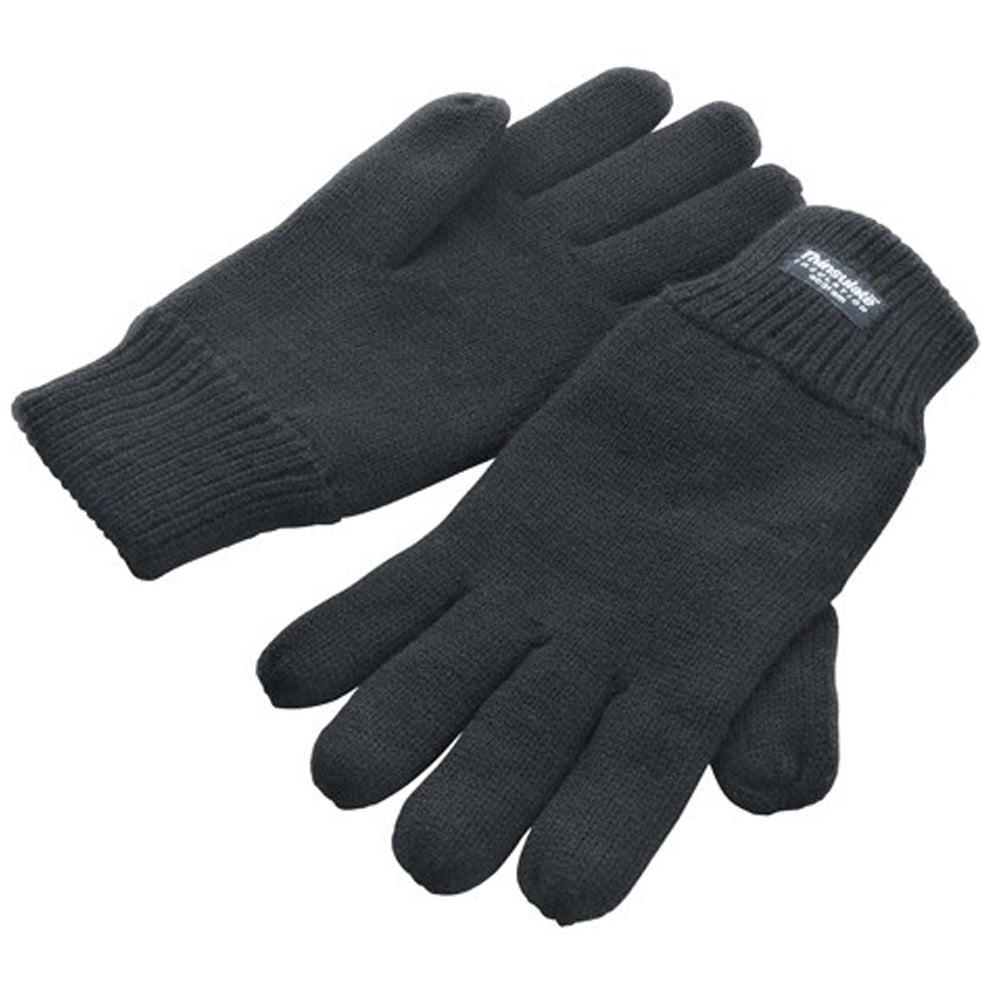 Charcoal - Back - Result Winter Essentials Unisex Adult Lined Thinsulate Winter Gloves