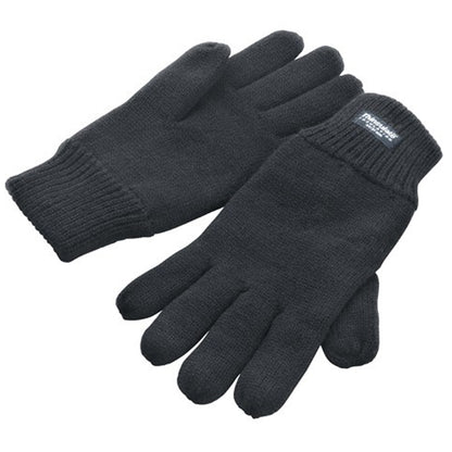 Charcoal - Back - Result Winter Essentials Unisex Adult Lined Thinsulate Winter Gloves