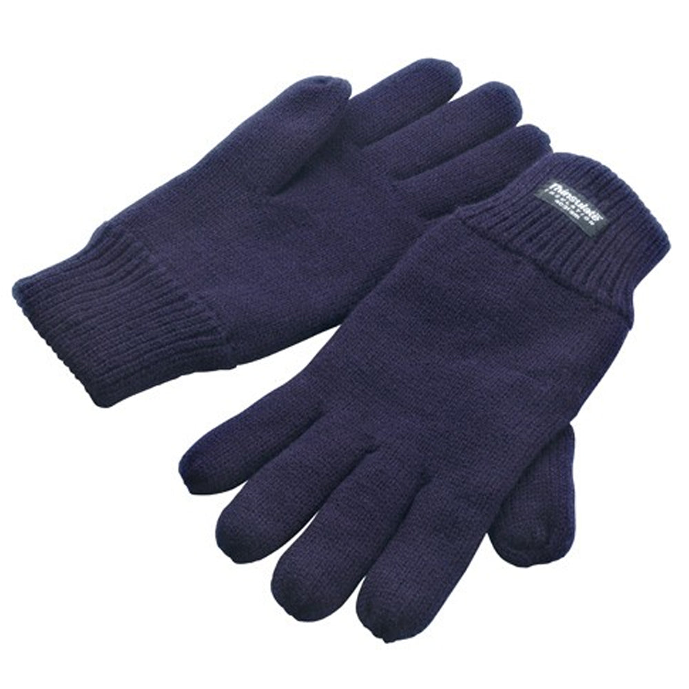 Navy - Back - Result Winter Essentials Unisex Adult Lined Thinsulate Winter Gloves