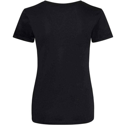 Jet Black - Back - Awdis Womens-Ladies Cool Smooth T-Shirt