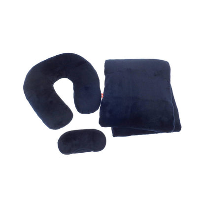 Navy - Front - Home & Living Travel Set (Pack of 3)