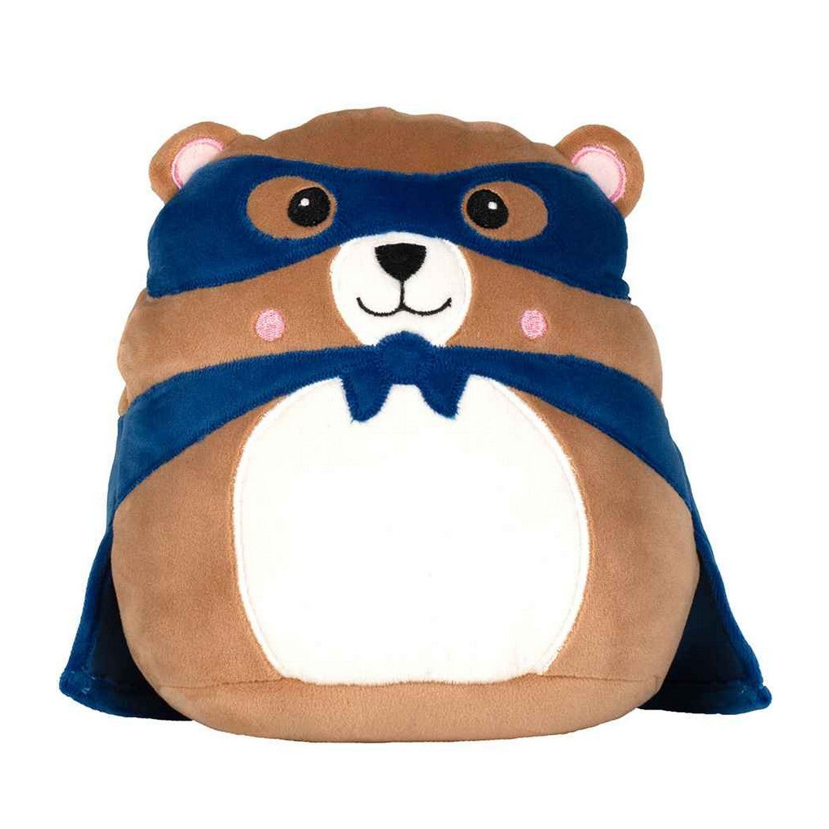 Blue - Front - Mumbles SquidgeMe Hero Bear Plush Toy