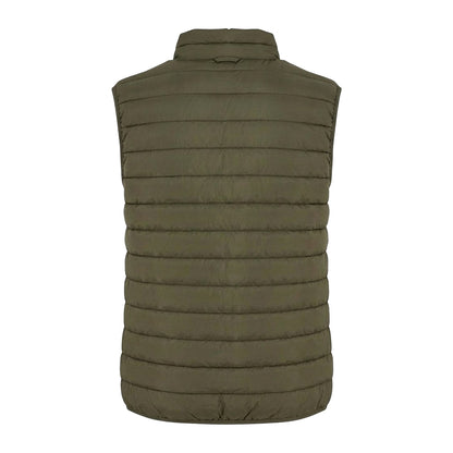 Olive - Back - New Morning Studios Womens-Ladies Lightweight Puffer Gilet