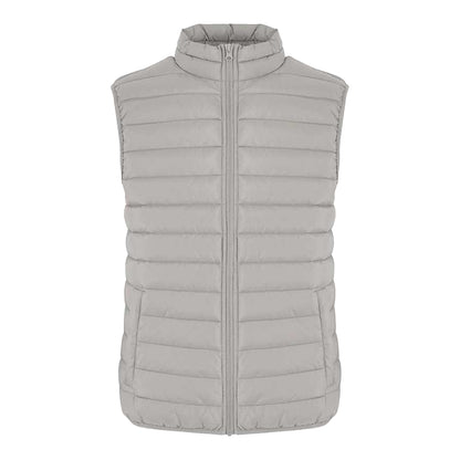 Light Asphalt - Front - New Morning Studios Womens-Ladies Lightweight Puffer Gilet