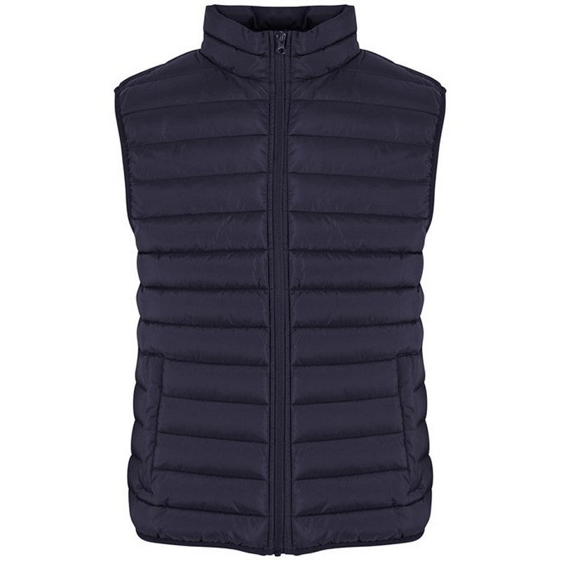 Navy - Front - New Morning Studios Womens-Ladies Lightweight Puffer Gilet