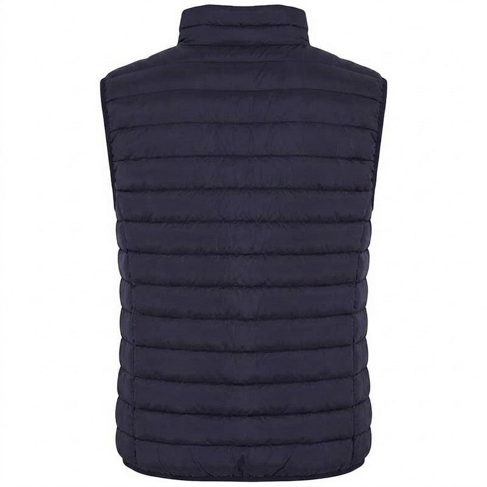 Navy - Back - New Morning Studios Womens-Ladies Lightweight Puffer Gilet
