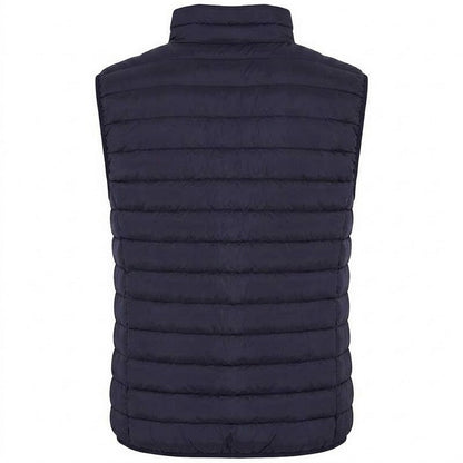 Navy - Back - New Morning Studios Womens-Ladies Lightweight Puffer Gilet
