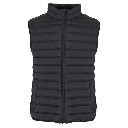 Black - Front - New Morning Studios Womens-Ladies Lightweight Puffer Gilet