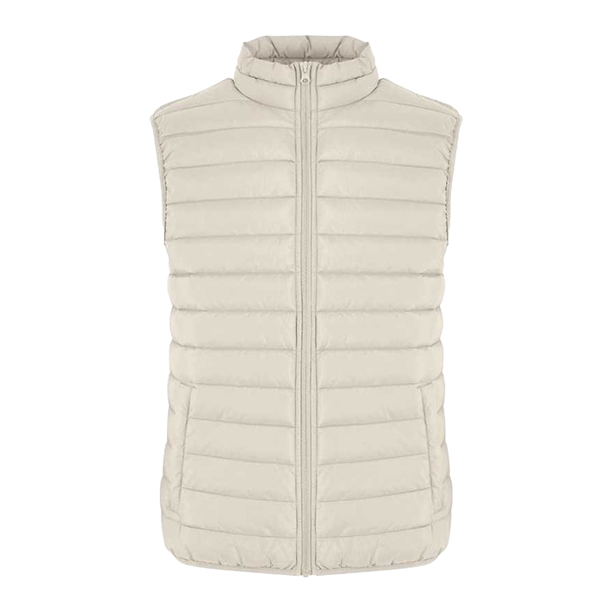 Sand - Front - New Morning Studios Womens-Ladies Lightweight Puffer Gilet
