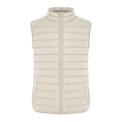 Sand - Front - New Morning Studios Womens-Ladies Lightweight Puffer Gilet