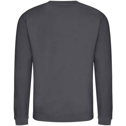 Shark Grey - Back - Awdis Mens Crew Neck Sweatshirt