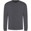 Shark Grey - Front - Awdis Mens Crew Neck Sweatshirt