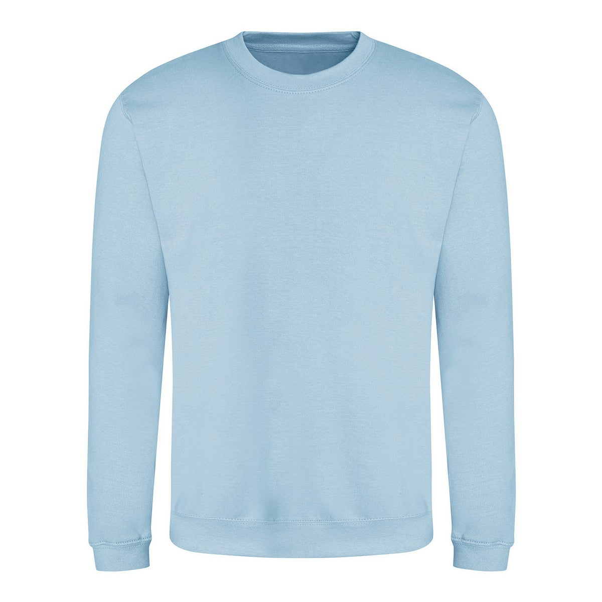 Ice Blue - Front - Awdis Mens Crew Neck Sweatshirt