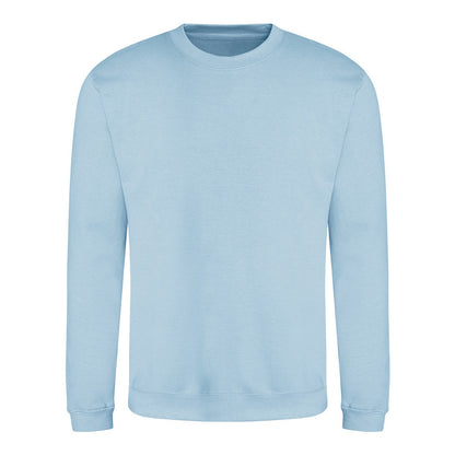 Ice Blue - Front - Awdis Mens Crew Neck Sweatshirt