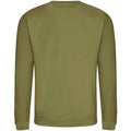 Khaki - Back - Awdis Mens Crew Neck Sweatshirt