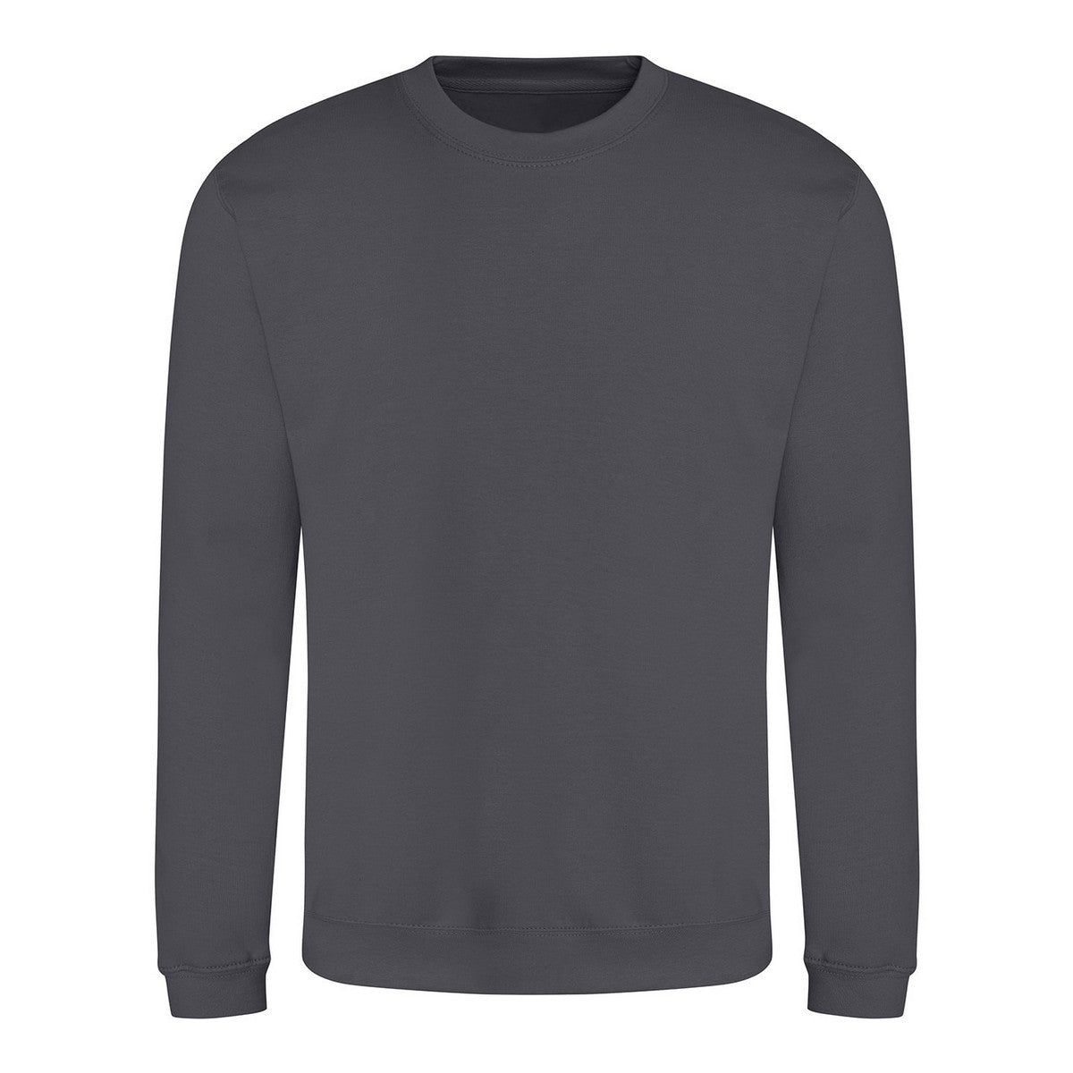 Shark Grey - Front - Awdis Mens Crew Neck Sweatshirt