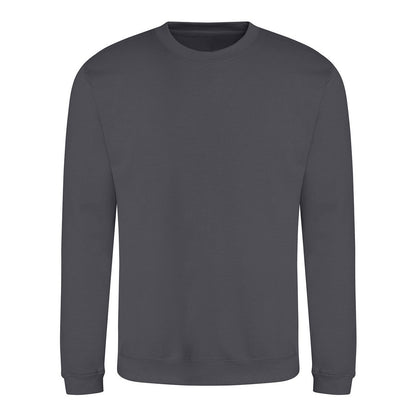 Shark Grey - Front - Awdis Mens Crew Neck Sweatshirt