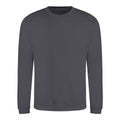 Shark Grey - Front - Awdis Mens Crew Neck Sweatshirt