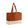 Pumpkin-Natural - Front - Westford Mill EarthAware Contrast Organic Shopper Bag