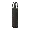 Black - Front - Nutshell Premium Canvas Recycled Bottle Bag