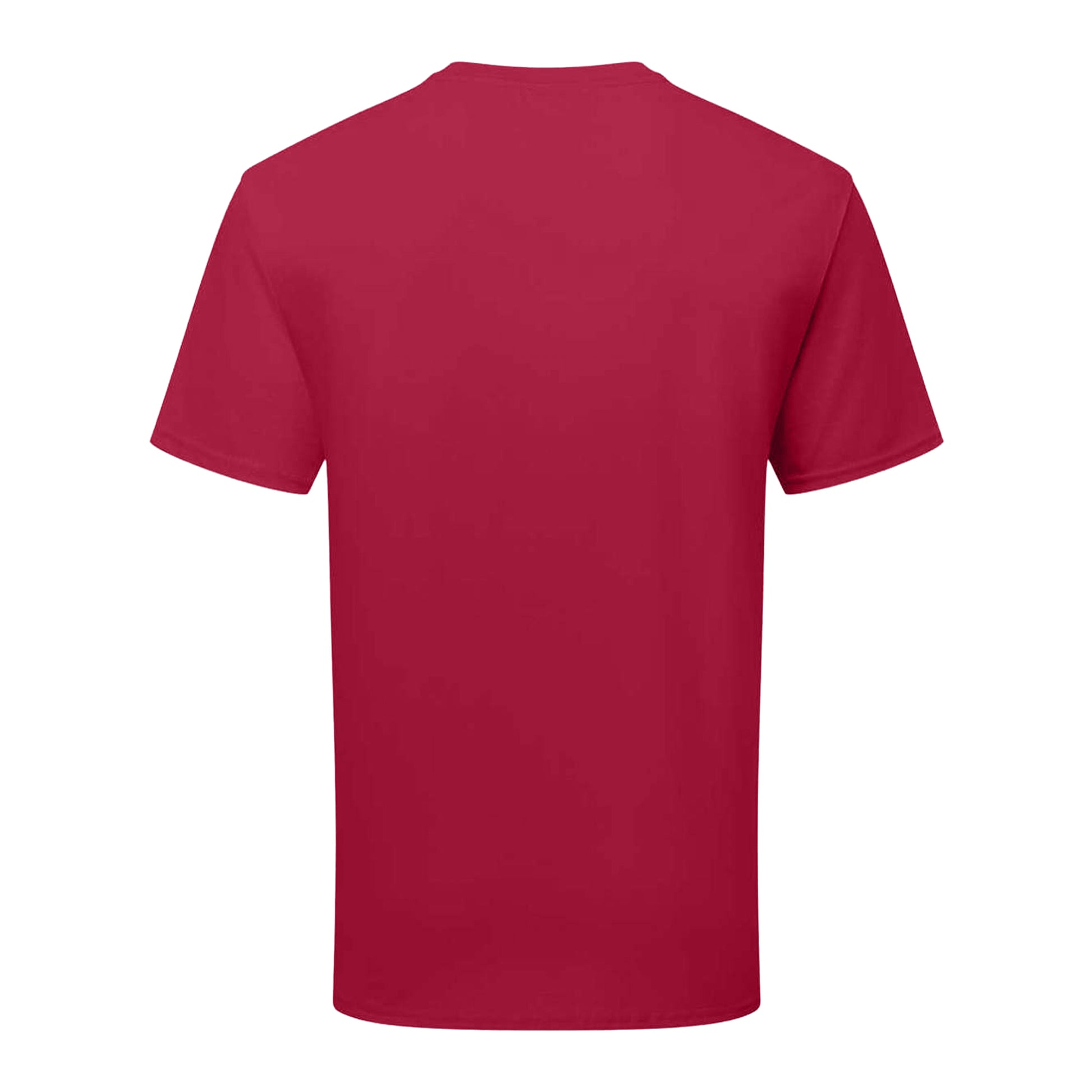 Cranberry - Back - Fruit of the Loom Unisex Adult Cotton T-Shirt