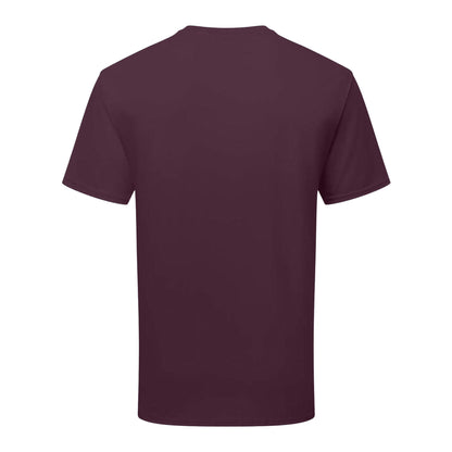 Dark Plum - Back - Fruit of the Loom Unisex Adult Cotton T-Shirt