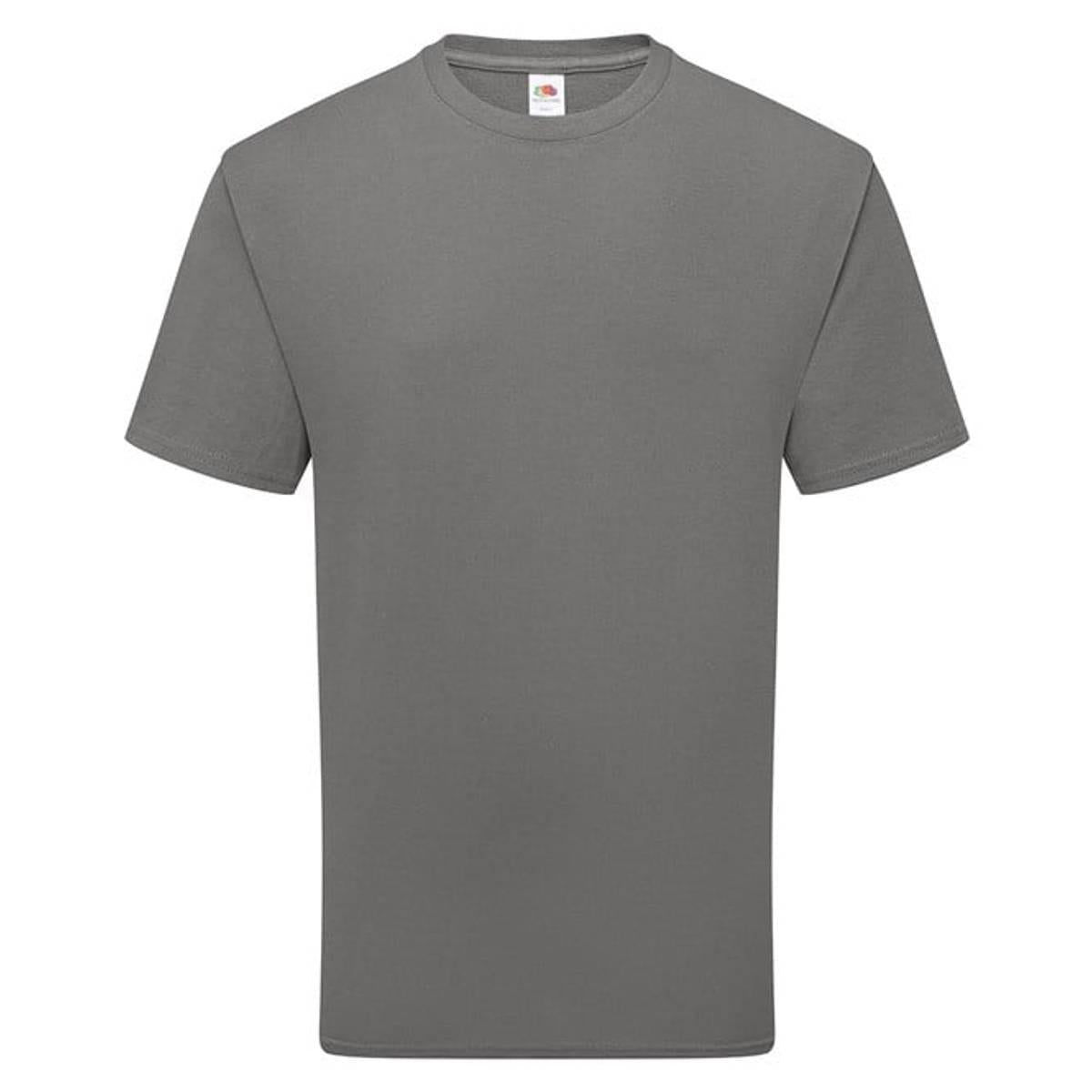 Light Graphite - Front - Fruit of the Loom Unisex Adult Cotton T-Shirt
