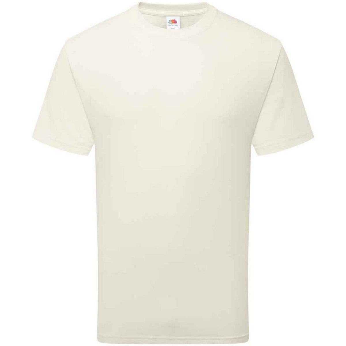 Natural - Front - Fruit of the Loom Unisex Adult Cotton T-Shirt