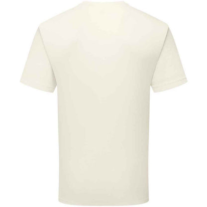Natural - Back - Fruit of the Loom Unisex Adult Cotton T-Shirt