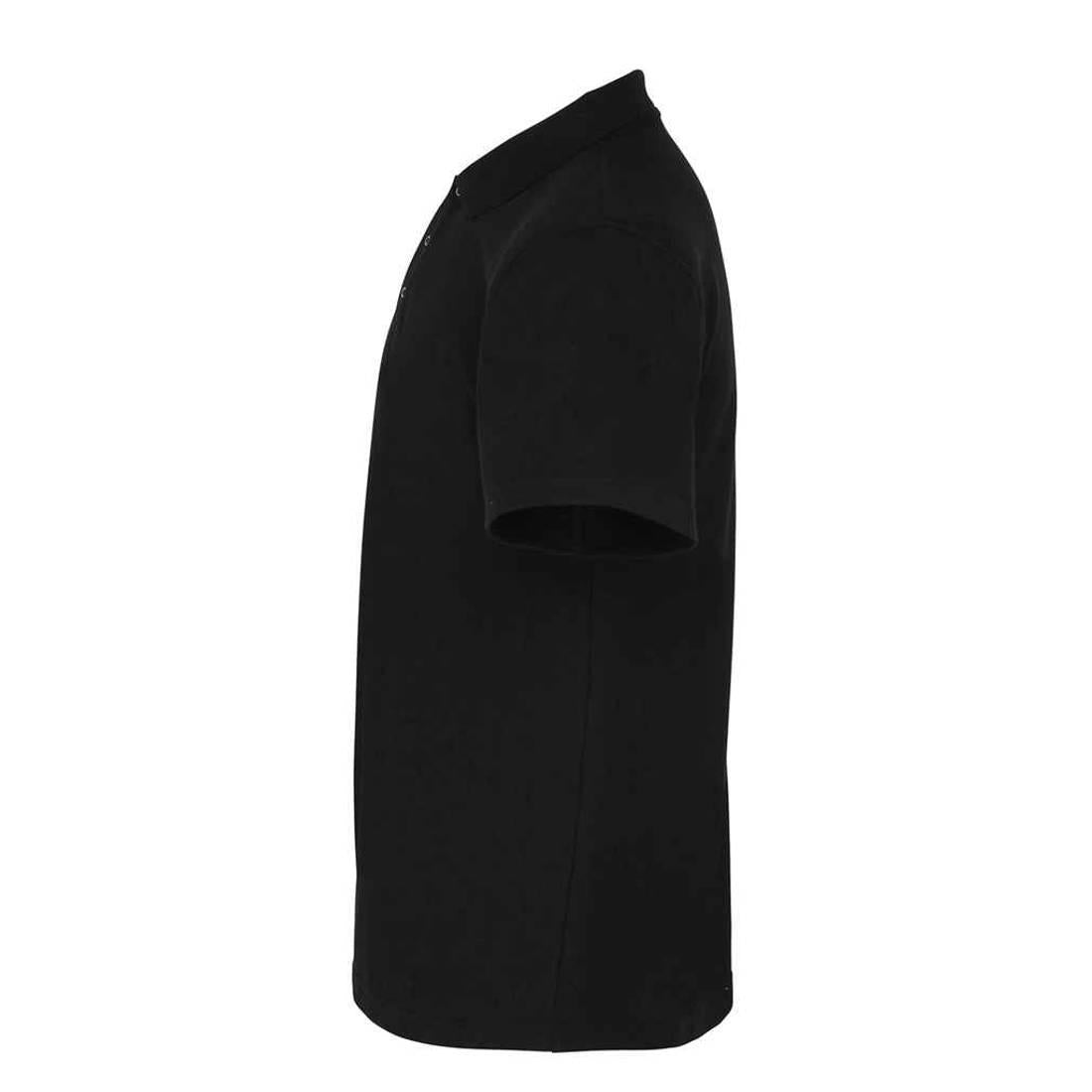 Black - Side - Premier Mens Studded Polo Shirt