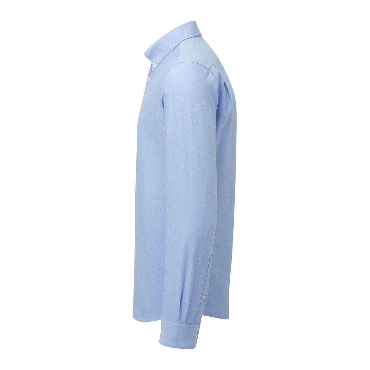 Blue - Side - Asquith & Fox Mens Oxford Long-Sleeved Formal Shirt