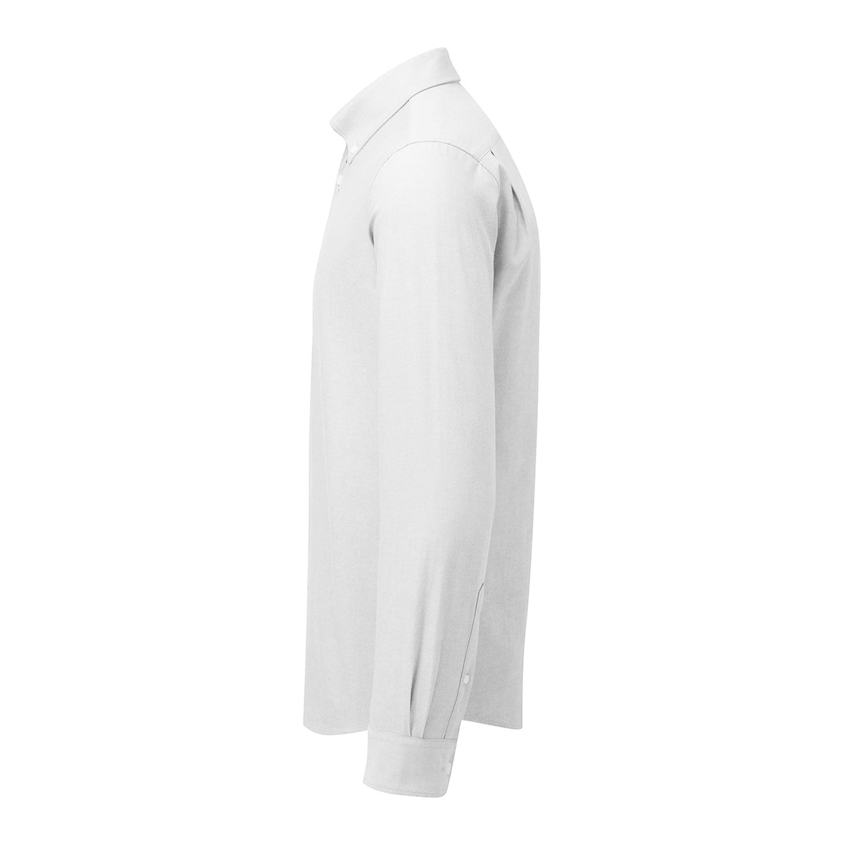White - Side - Asquith & Fox Mens Oxford Long-Sleeved Formal Shirt