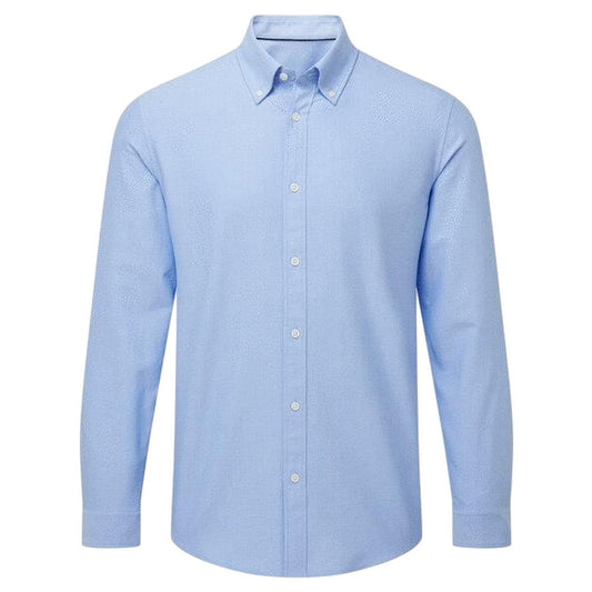 Blue - Front - Asquith & Fox Mens Oxford Long-Sleeved Formal Shirt