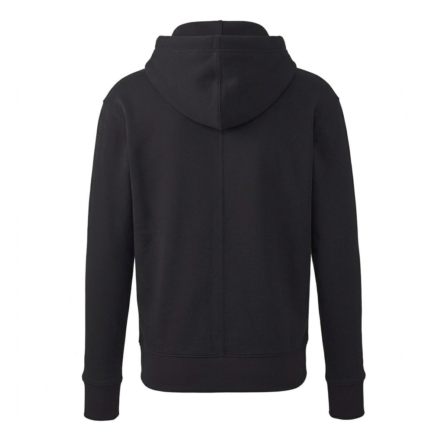 Deep Black - Back - Awdis Unisex Adult Signature Heavyweight Hoodie