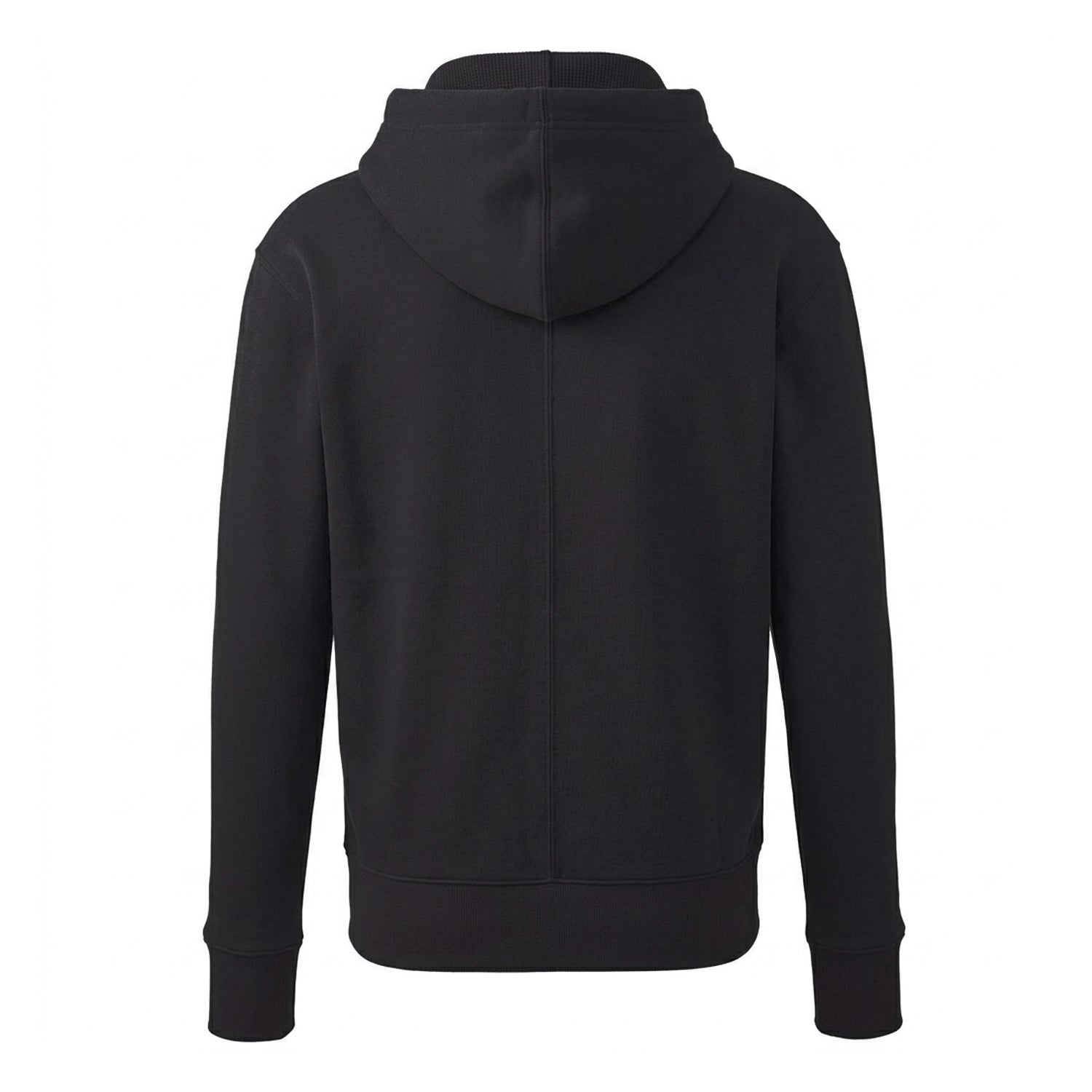 Deep Black - Back - Awdis Unisex Adult Signature Heavyweight Hoodie