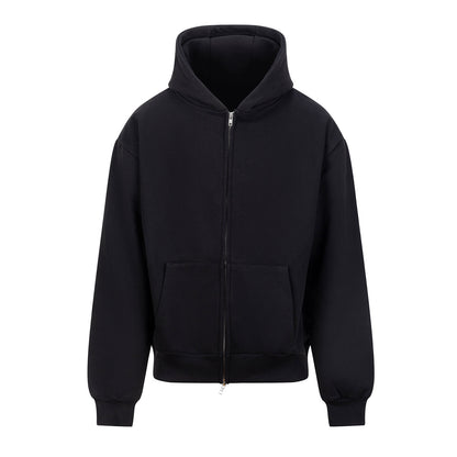 Deep Black - Front - Awdis Unisex Adult Signature Heavyweight Hoodie