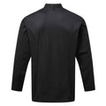 Black - Back - Premier Mens Coolchecker Long-Sleeved Chef Jacket