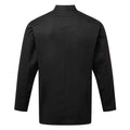 Black - Back - Premier Mens Essential Long-Sleeved Chef Jacket