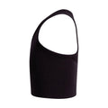 Black - Side - Tombo Girls Seamless Crop Top