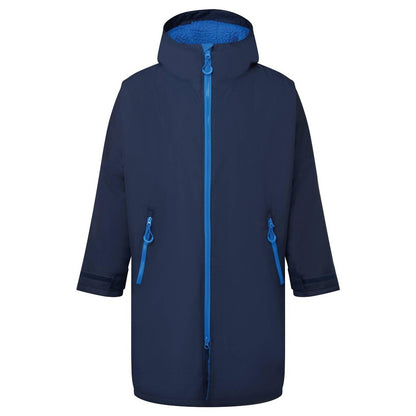 Navy-Sapphire - Front - TriDri Unisex Adult Waterproof Changing Robe