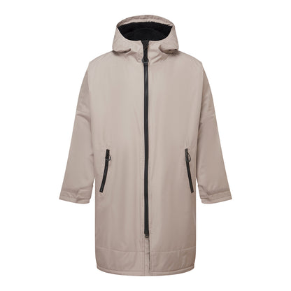 Stone-Black - Front - TriDri Unisex Adult Waterproof Changing Robe