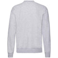 Heather Grey - Back - Fruit of the Loom Unisex Adult Polycotton Set-in Sweatshirt