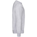 Heather Grey - Side - Fruit of the Loom Unisex Adult Polycotton Set-in Sweatshirt