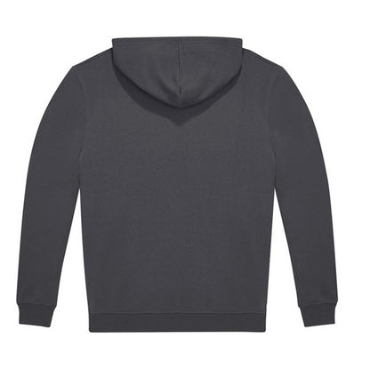 Dark Grey - Back - B&C Unisex Adult ID.224 Full Zip Hoodie