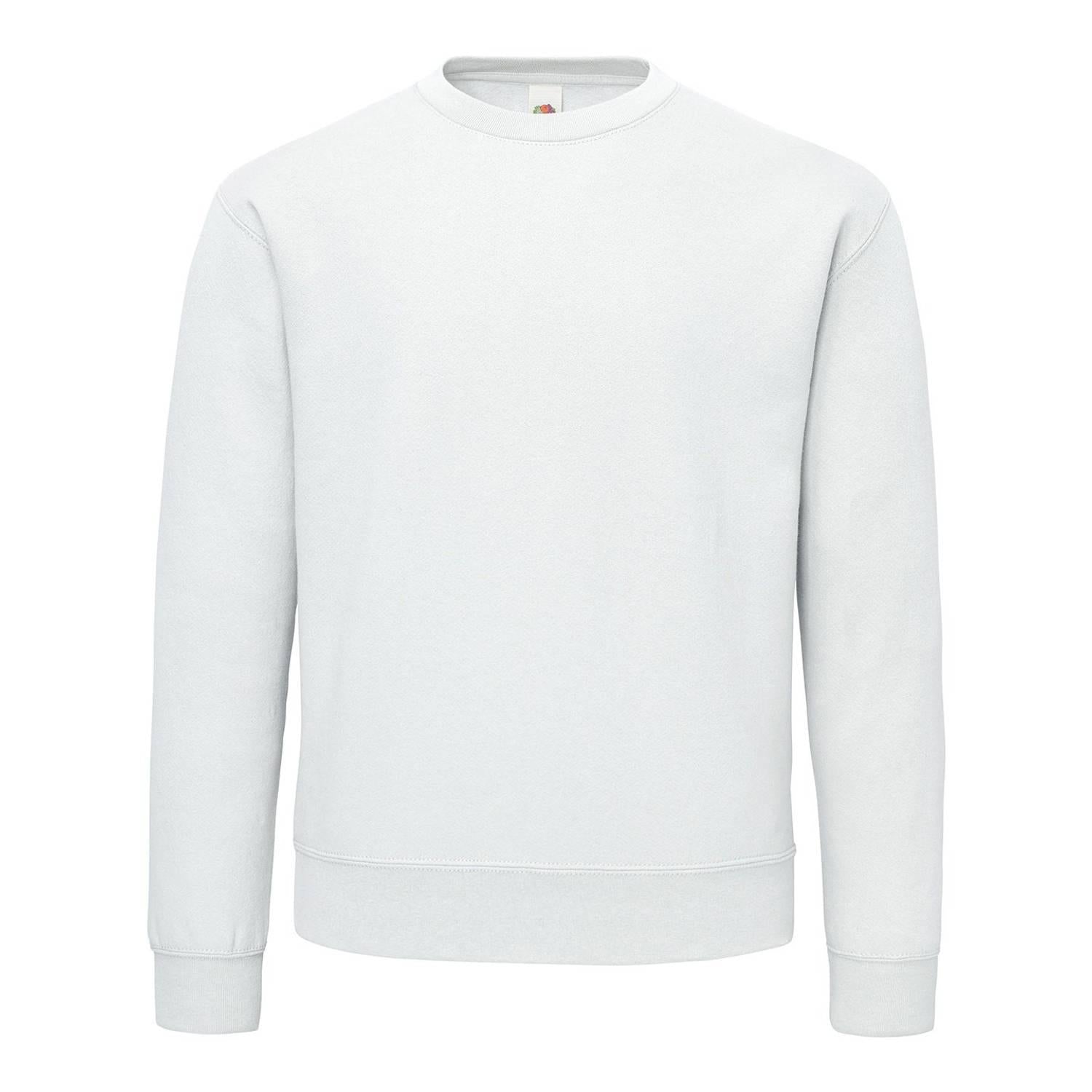 White - Front - Fruit of the Loom Unisex Adult Sweatshirt