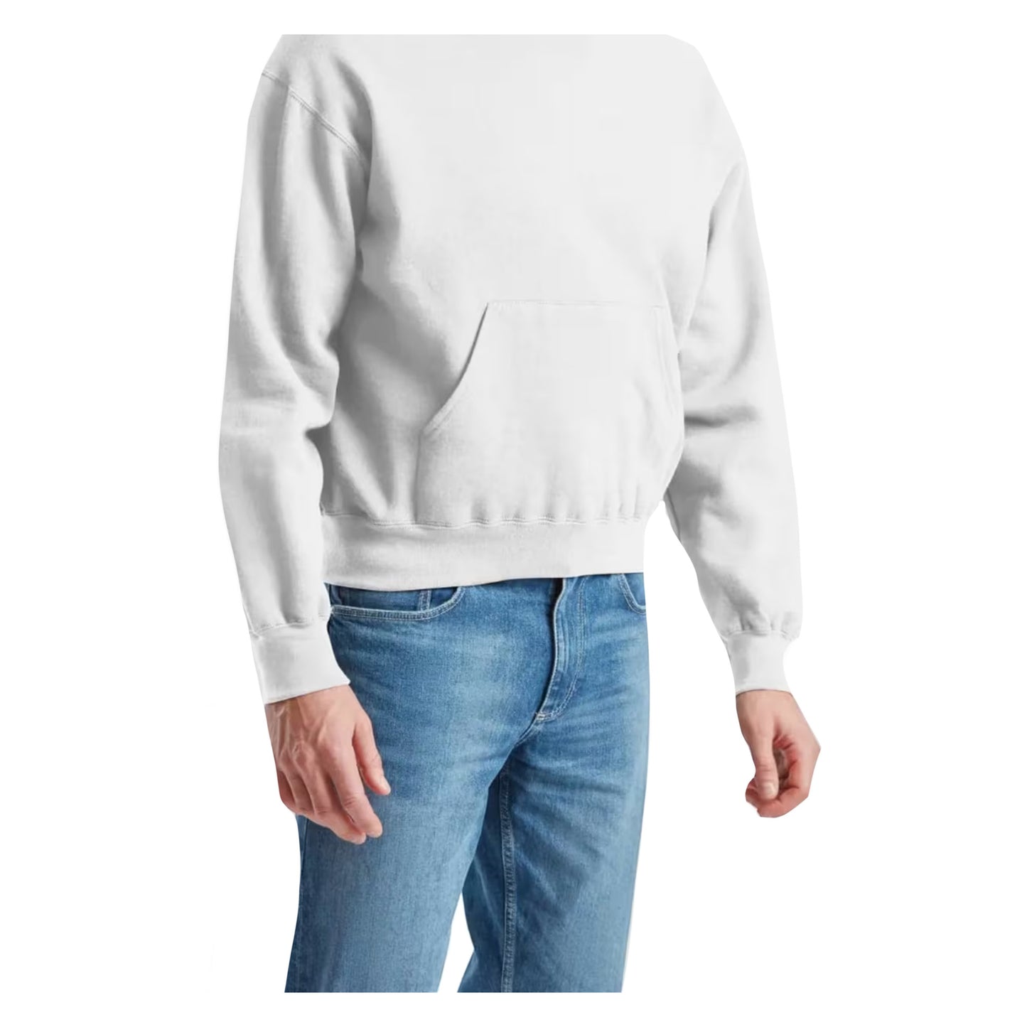 White - Back - Fruit of the Loom Unisex Adult Supercotton Hoodie