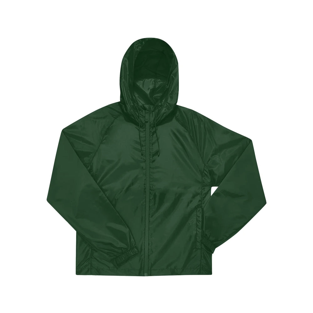 Bottle Green - Front - B&C Unisex Adult Reset Lined Windbreaker