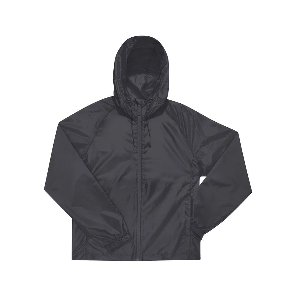 Dark Grey - Front - B&C Unisex Adult Reset Lined Windbreaker
