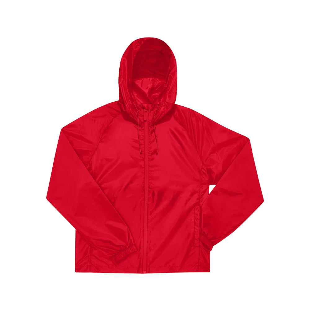 Red - Front - B&C Unisex Adult Reset Lined Windbreaker