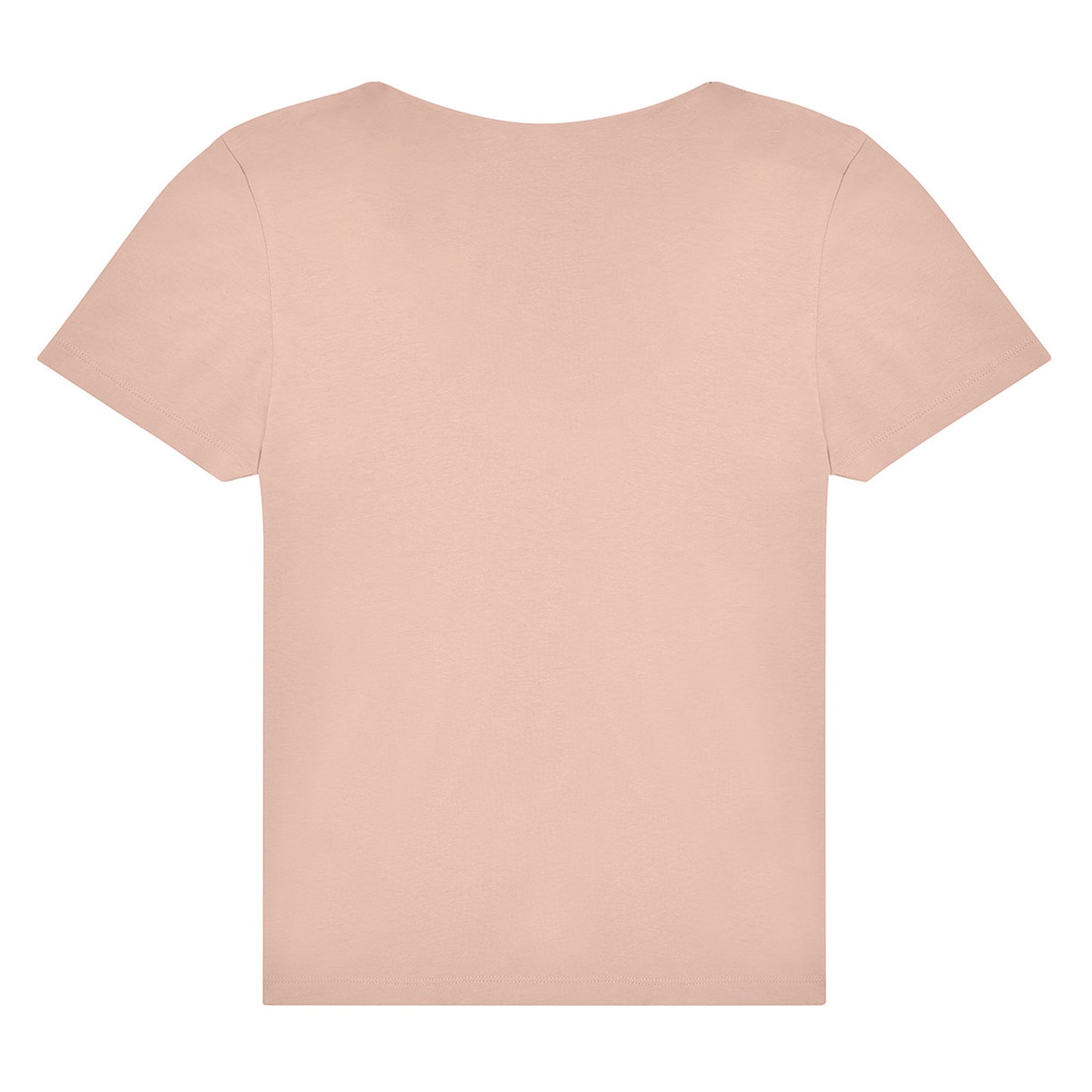 Soft Rose - Back - B&C Womens-Ladies Plain V Neck T-Shirt